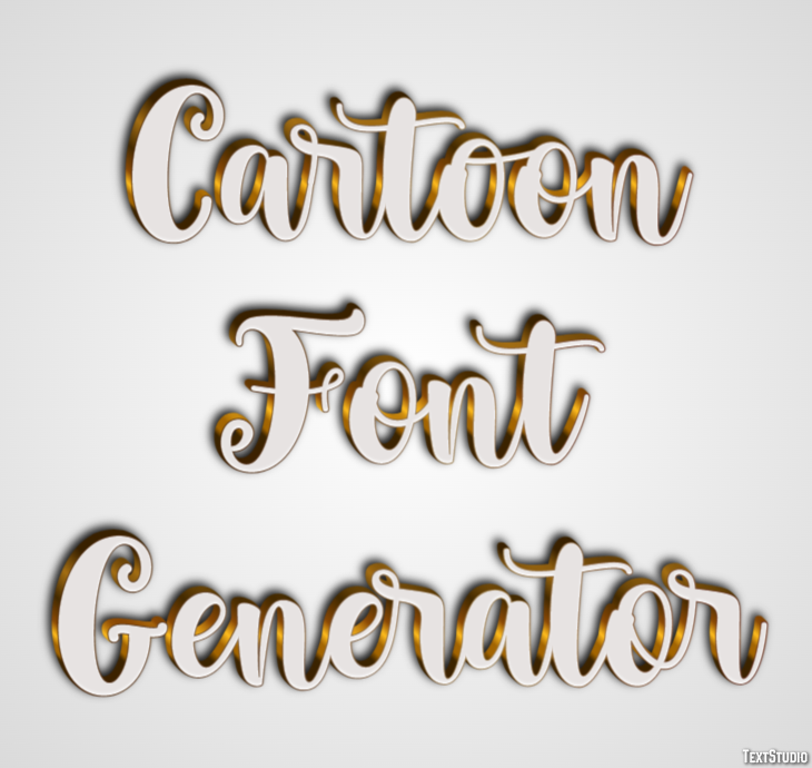 Cartoon Font Generator テキスト効果