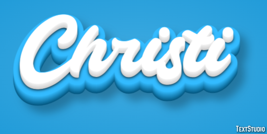 Christi Text Effect