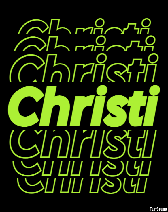 Christi Text Effect