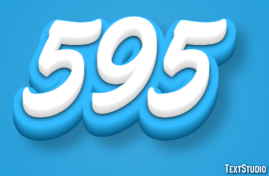 595 Text Effect