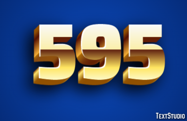 595 Text Effect