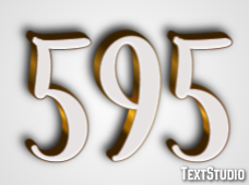 595 Text Effect