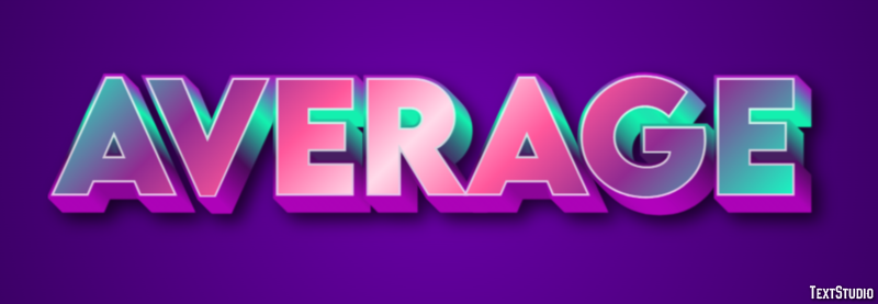 Average Text Effect