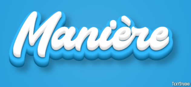 Manière Effet de texte