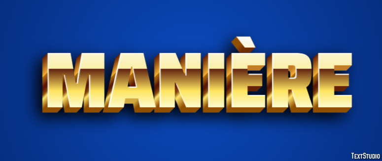 Manière Effet de texte