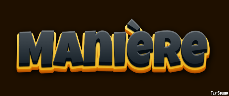 Manière Effet de texte