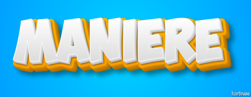 Manière Effet de Texte