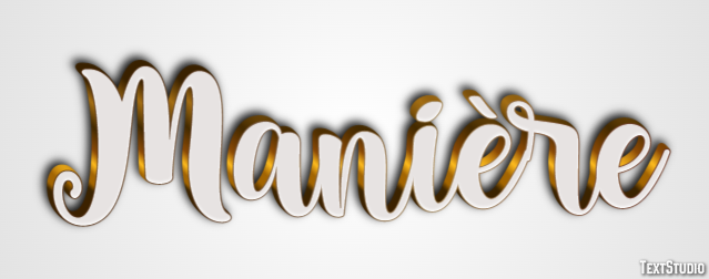 Manière Effet de texte