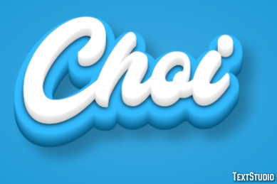 Choi Text effect