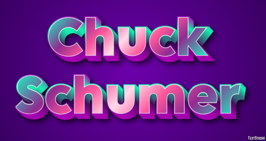 Chuck Schumer Efeito de texto
