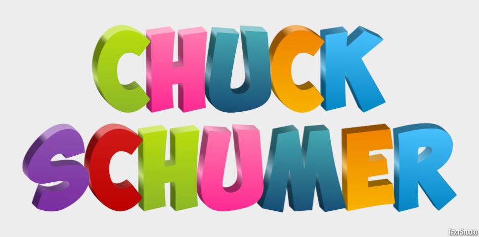 Chuck Schumer Efeito de texto