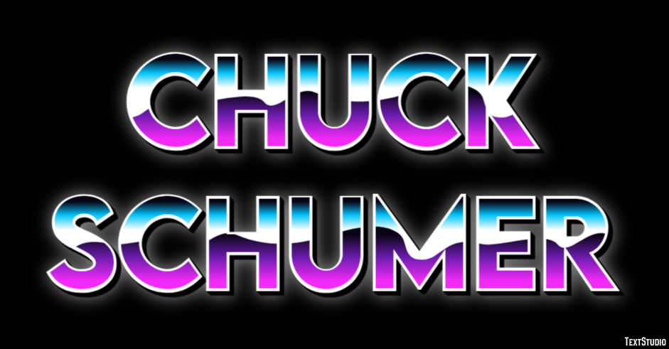 Chuck Schumer Text Effect