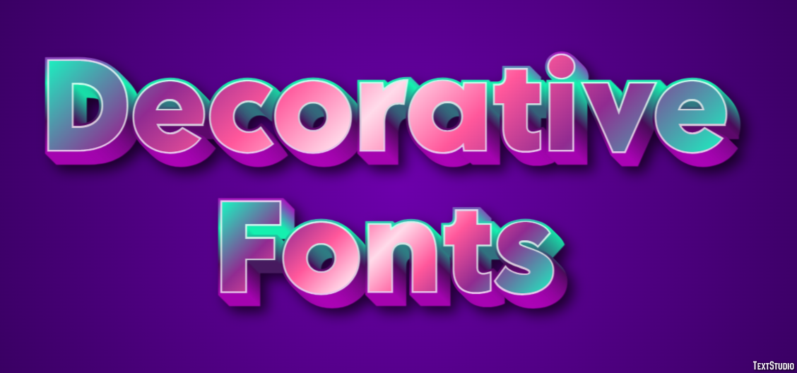 Decorative Fonts Text Effect