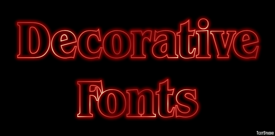 Decorative Fonts Text Effect