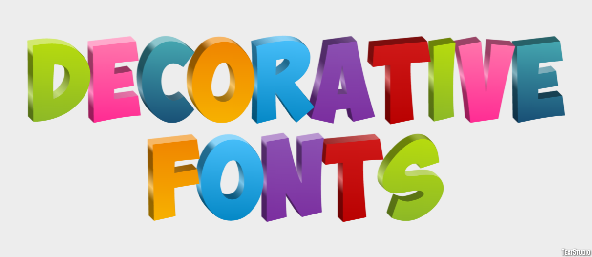 Decorative Fonts Text Effect