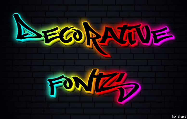 Decorative Fonts Text Effect