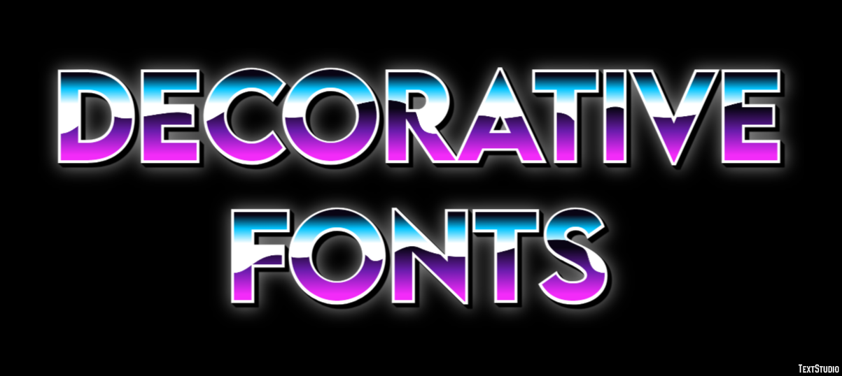 Decorative Fonts Text Effect