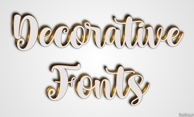 Decorative Fonts Text Effect