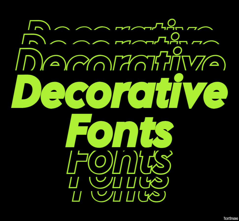 Decorative Fonts Text Effect
