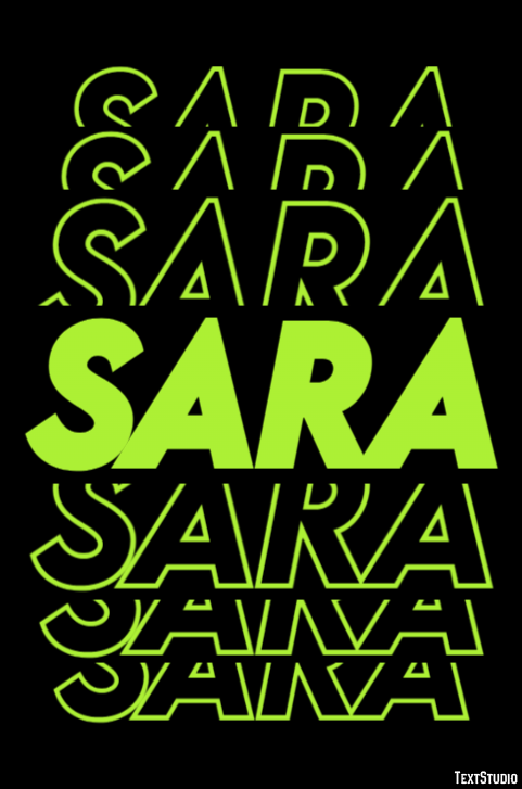 Sara テキスト効果