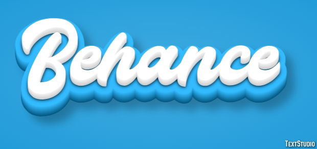 Behance Metin Efekti