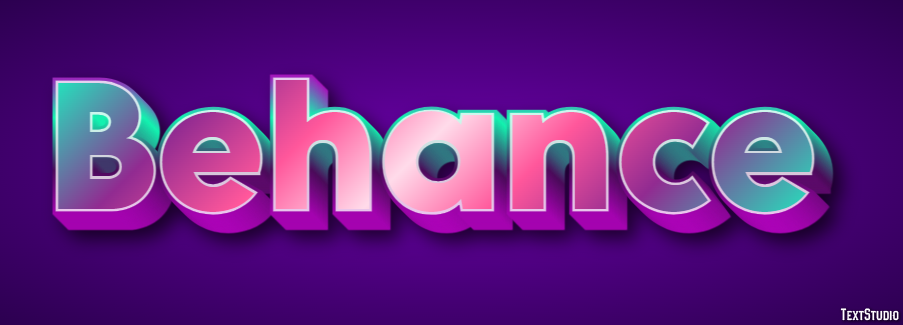 Behance Metin Efekti