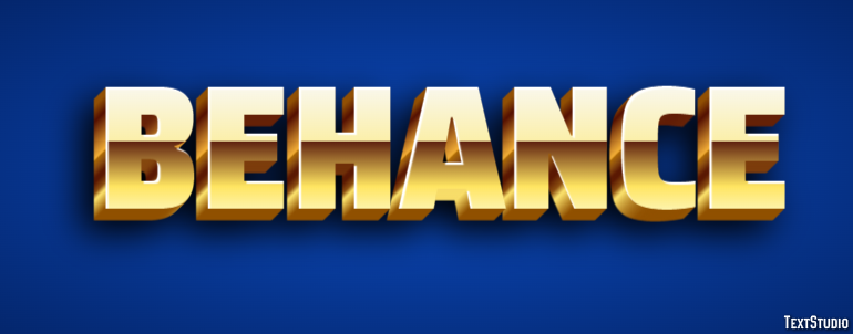 Behance Metin Efekti