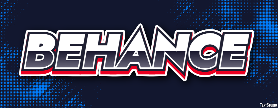 Behance Texteffekt