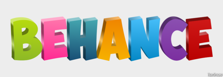 Behance Texteffekt