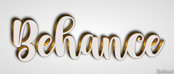Behance Metin Efekti