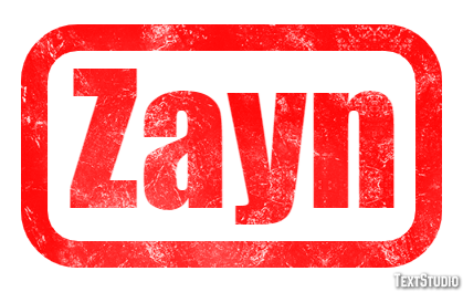 Zayn Texteffekt