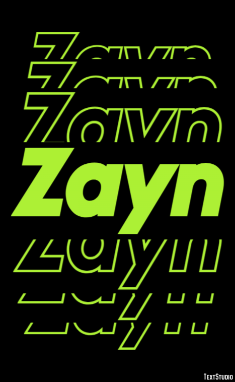 Zayn Texteffekt