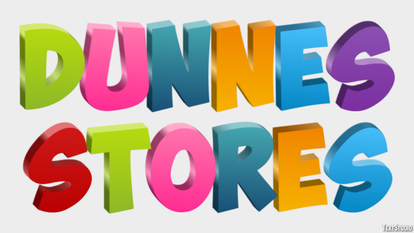 Dunnes Stores Tekst effect