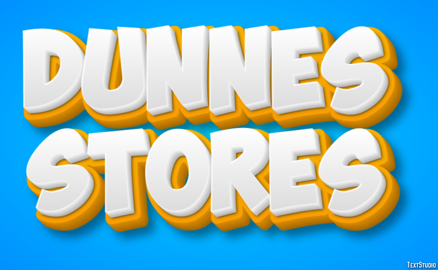 Dunnes Stores Tekst effect