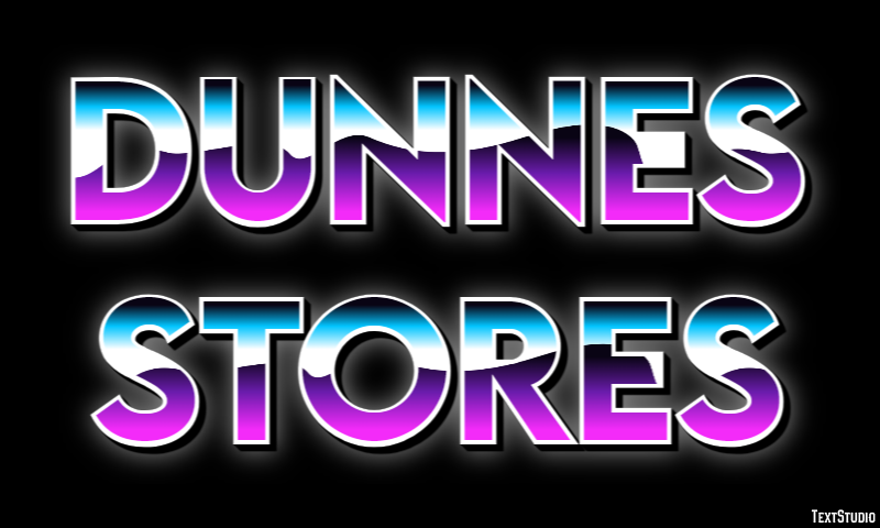 Dunnes Stores Tekst effect