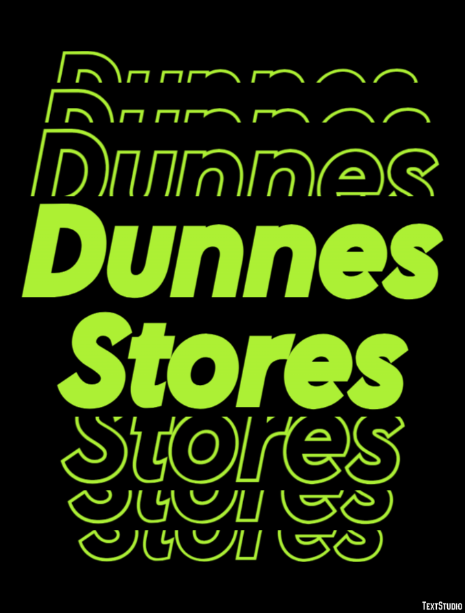 Dunnes Stores Tekst Effect
