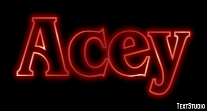 Acey Effetto testo