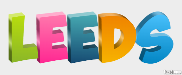 Leeds Эффект текста