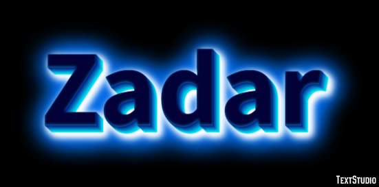 Zadar Efekt tekstowy