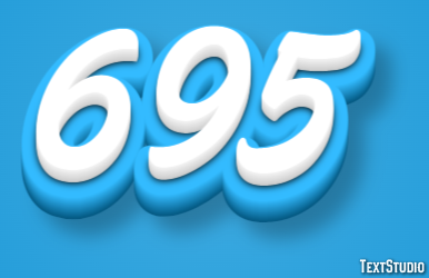 695 Efeito de texto