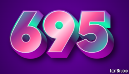 695 Efeito de texto