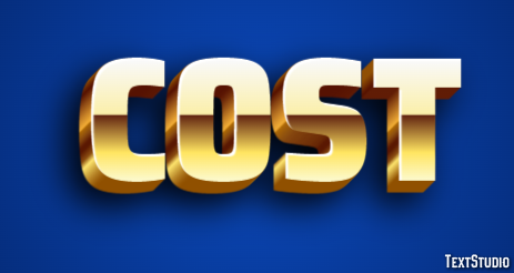 Cost Text Effect