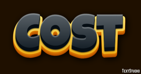 Cost Text Effect