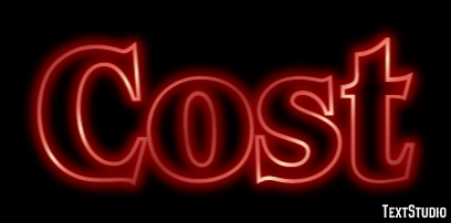 Cost Text Effect