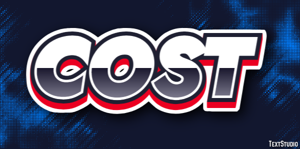 Cost Text Effect