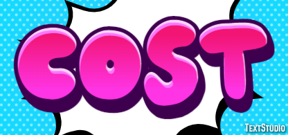 Cost Text Effect