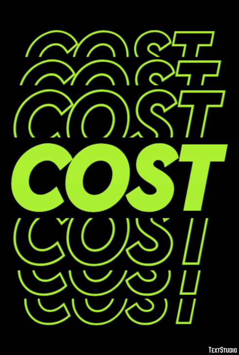 Cost Text Effect