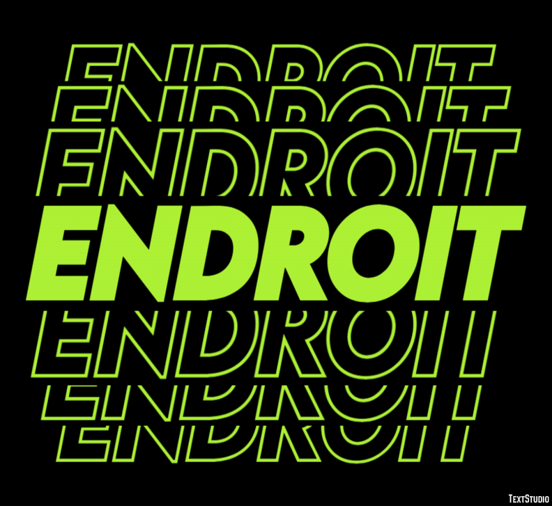 Endroit Text effect