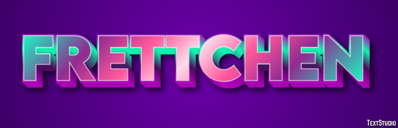 Frettchen Efeito do texto