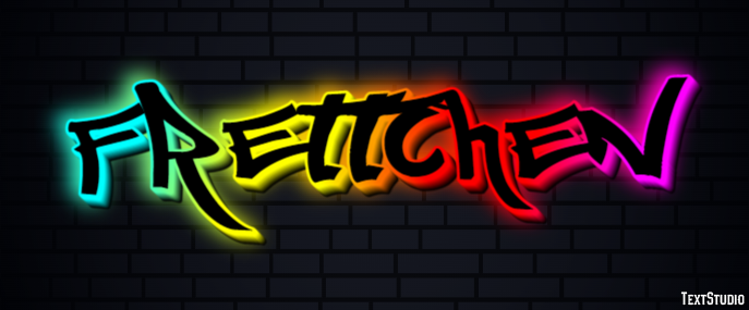 Frettchen Efeito do texto